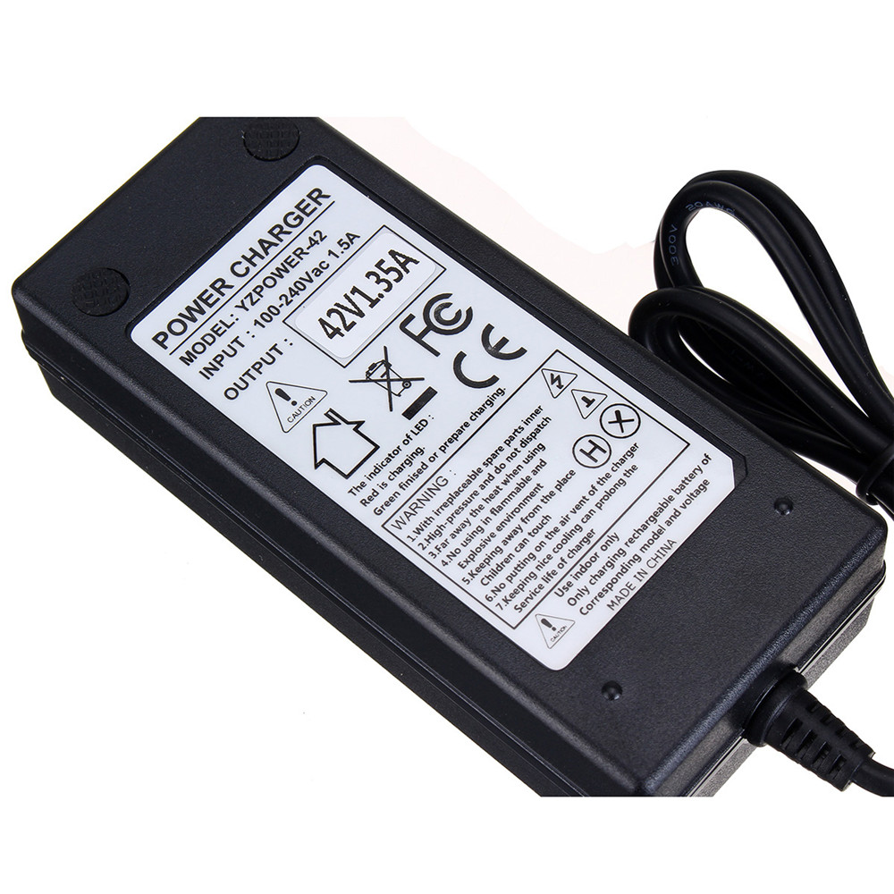 42V 1.35A Output Voltage 36V Lithium Battery Charger for Electric Bicycle Motorcycle
