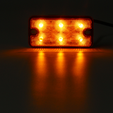 12V-80V 6 LED Indicator Amber Stop Rear Tail Lights for Boat Truck Trailer