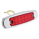 2PCS 12 LED Side Marker Clearance Light Sealed Flood Fish Shape for Truck Trailer RV 12-24V