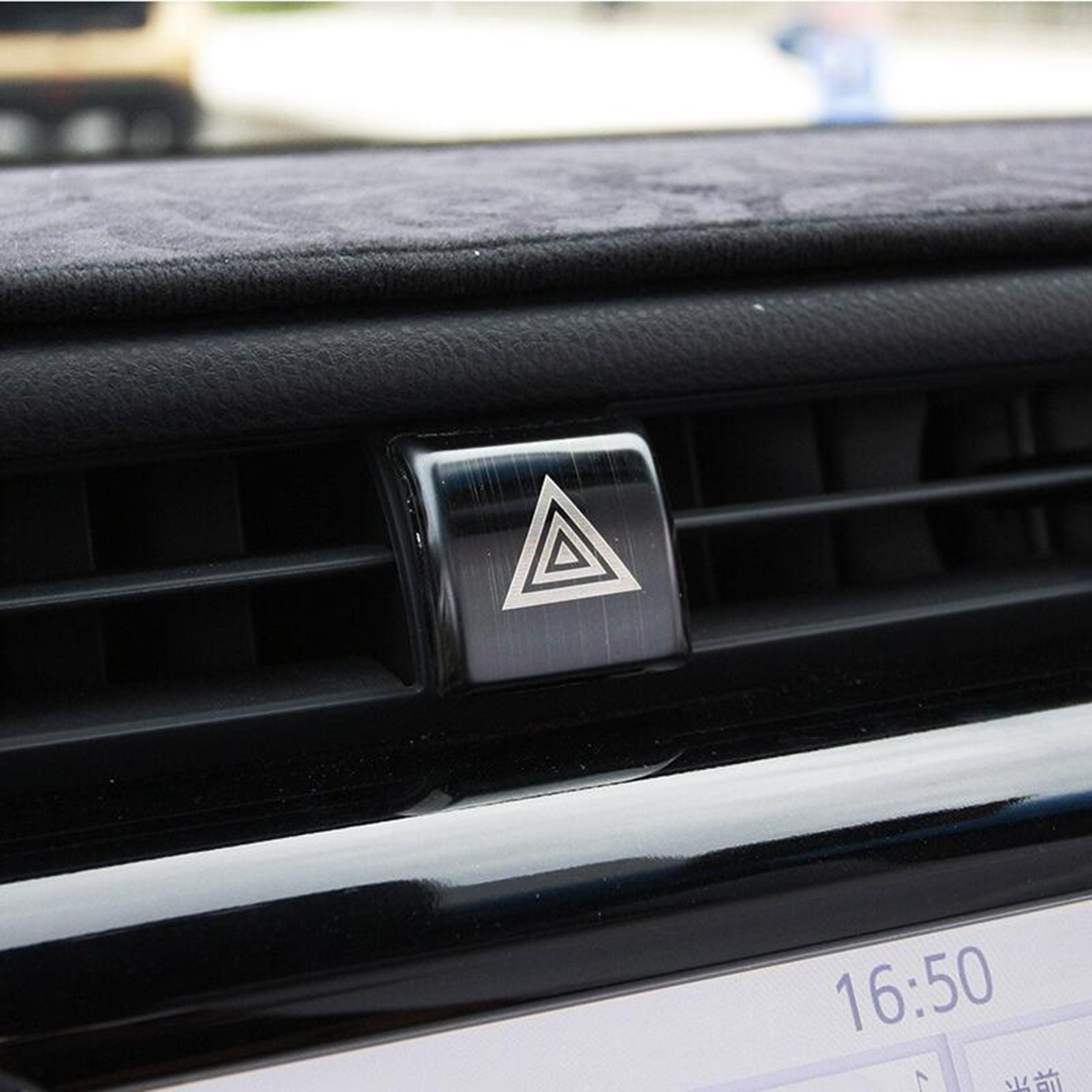 Car Emergency Light Switch Decorative Cover Trim Black for Toyota Camry 2018 - Auto GoShop