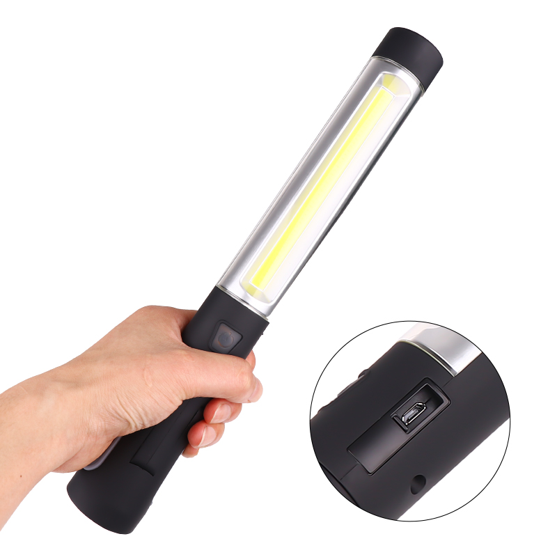 Enusic™ 360° Hook Rechargeable COB LED Work Light Magnetic White Red Torch Hand Flashlight Inspection Lamp - Auto GoShop