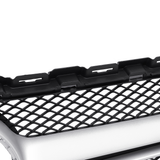 Sliver AMG Style Front Grill Mesh Grille for Mercedes Benz C Class W205 C200 C250 15-18