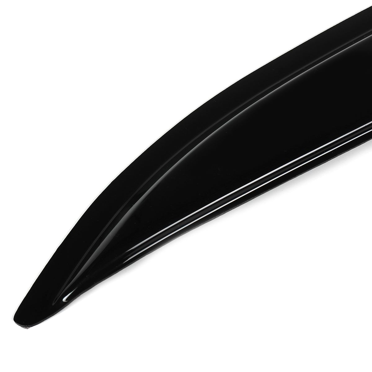 4Pcs for 03-07 Accord 4DR Coupe Mugen Style 3D Wavy Black Plastic Exterior Visor Vent Shades Window Sun Rain Guard Deflector