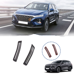 Carbon Fiber Car Interior a Pillar Air Conditioning Vent Trim Cover Sticker Accessories Styling for Hyundai Santa Fe 2019 2020 - Auto GoShop