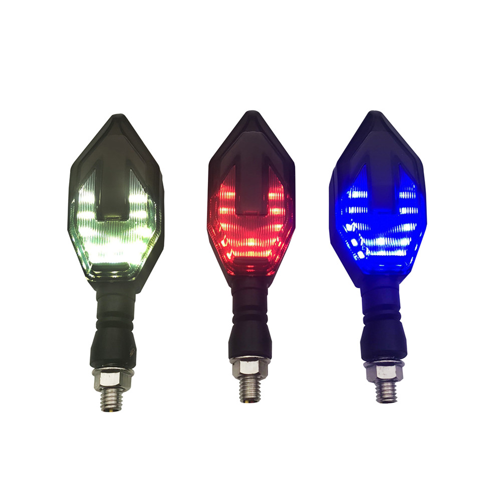 Universal 2X Motorcycle Turn Signal LED Lights Daytime Running Warning Lamp Race Light