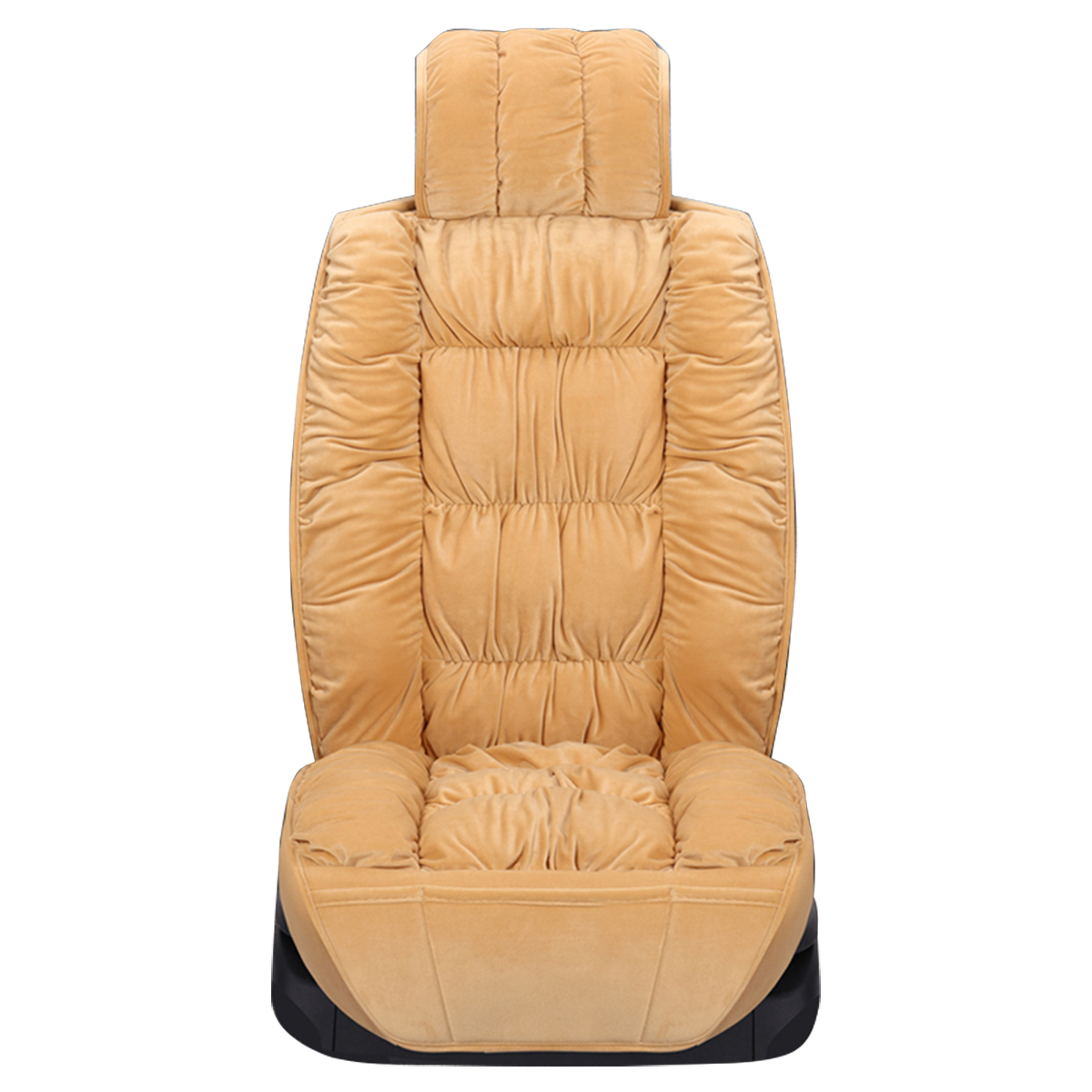 Universal Plush Car Seat Cover Winter Warm Backrest Front Seat Cushion Pad - Auto GoShop