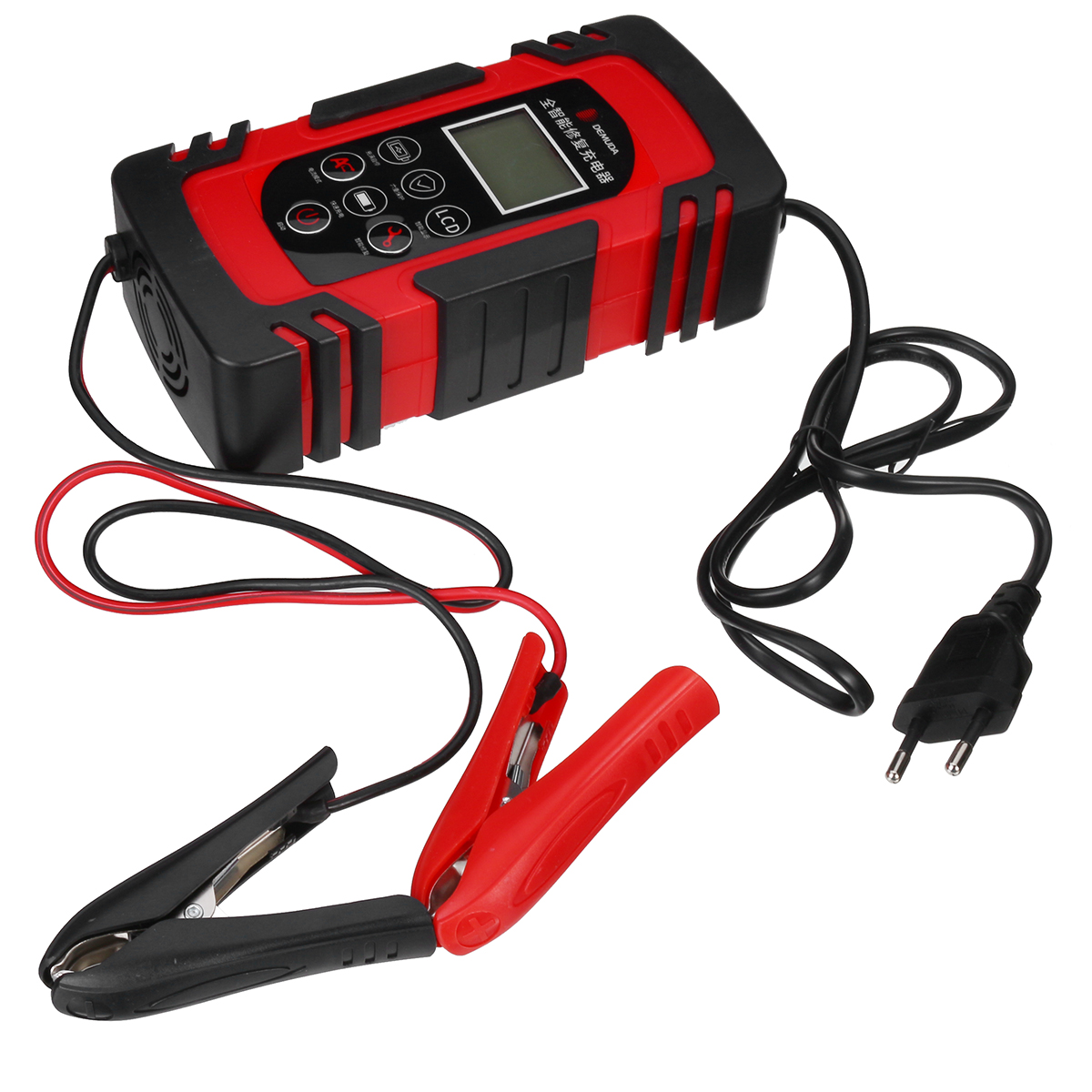 100W 12V/24V LCD Car Battery Charger Pulse Trickle Motorcycle Boat RV Maintainer Smart Repair Battery Charging Activation - Auto GoShop