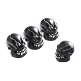 4Pcs Universal Resin Skull Head Car Wheel Tire Valve Stem Caps Automobiles Tyre Dustproof Lid Decora