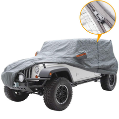 Car Cover Waterproof All Weather Protection Outdoor for Jeep Wrangler 4 Door