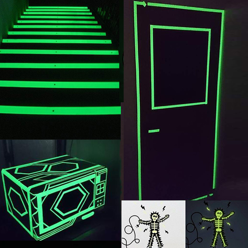 5M Self-Adhesive Luminous Tape Night Vision Glow Dark Safety Warning for Car Home Stage Decoration - Auto GoShop