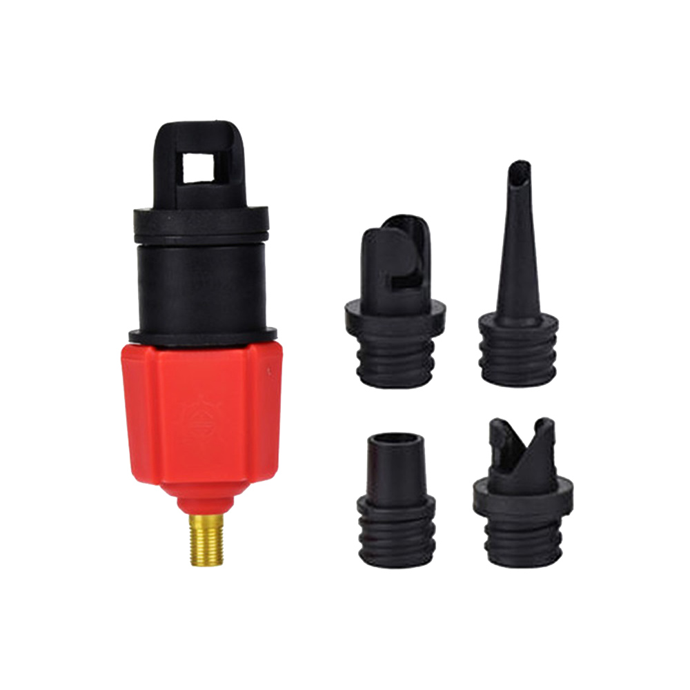1 Set Inflatable Pump Adaptor SUP Air Valve Adapter for Surf Paddle Board Dinghy Canoe Inflatable Boat Tire Converter 4 Nozzle - Auto GoShop