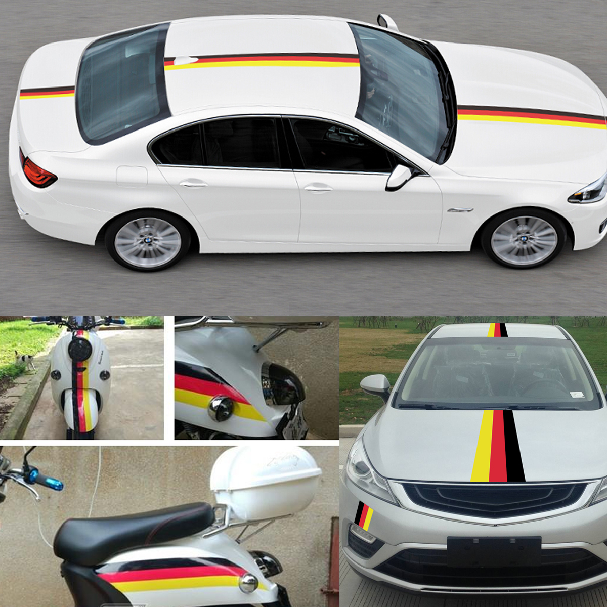 1M 3M Colored Striped DIY Car Body Strip Vinyl Stickers Decal Decoration Universal - Auto GoShop