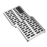 Non-Slip Stainless Heel Pad Foot Rest Pedal Plate Floor Carpet Mat