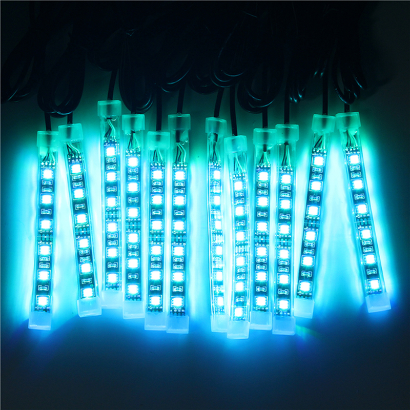 12X LED Remote Wireless Neon Light Strips Kit for Car Truck Lorry Boat Motor Bike - Auto GoShop