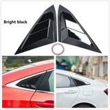 2Pcs Quarter Side Window Louvers Vent ABS Board for Honda Civic 4Door 16-17