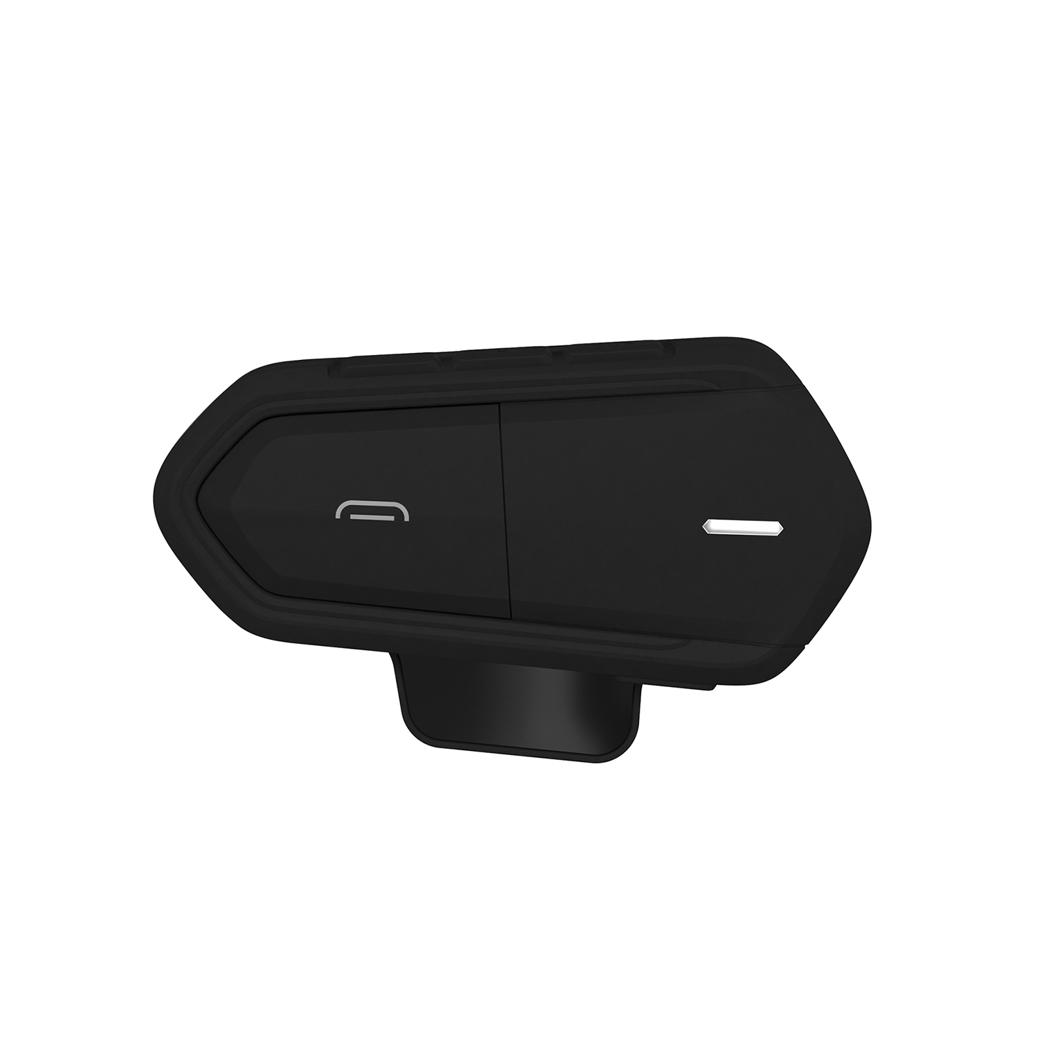 QTBE6 1000M Motorcycle Helmet Intercom Wireless with Bluetooth Function FM Headset Walkie-Talkie Black - Auto GoShop