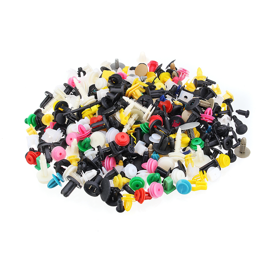 500Pcs Mixed Plastic Car Fastener Clip Bumper Fender Trim Kit Rivet Door Panel