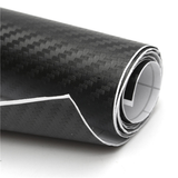 3D Black Carbon Fiber Decals Vinyl Roll Motorcycle Car Truck Wrap Stickers Sheet Film