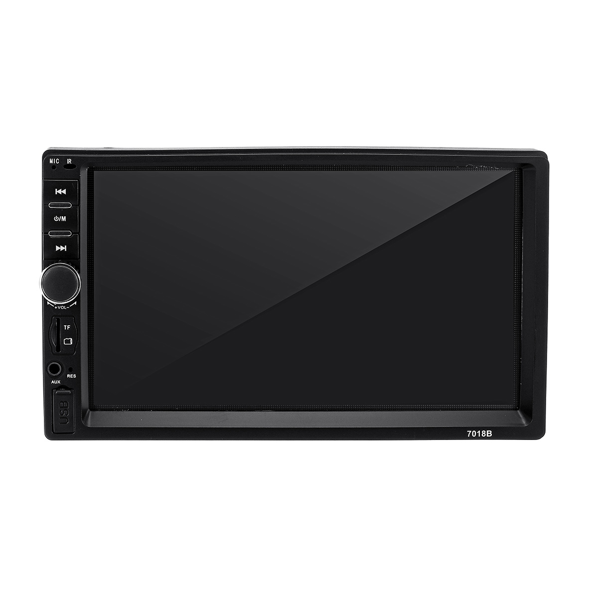 7018B 7 Inch Double Din Car MP5 Player IPS Full View Touch Screen Stereo FM Radio Bluetooth with Backup Camera - Auto GoShop