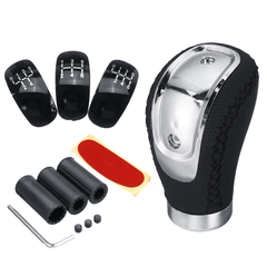 5/6 Speed & 3 Caps Adapter Universal Manual MT Car Gear Stick Shift Shifter Knob - Auto GoShop