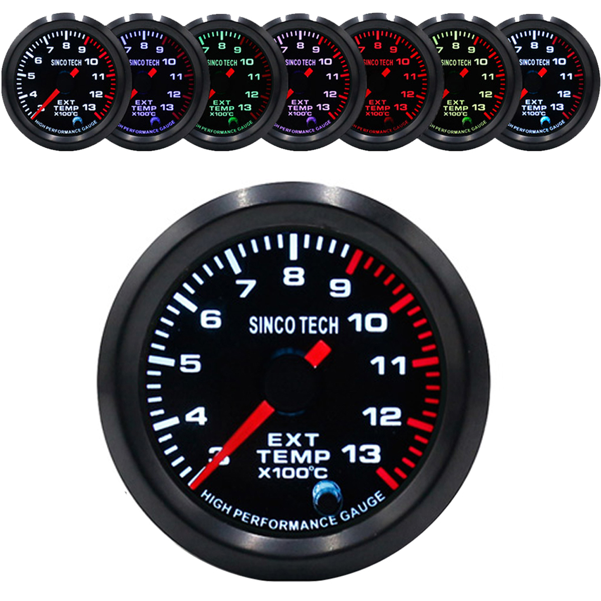 Racing Car Turbo/Boost/Egt Exhaust/Temp/Oil Pressure Gauge Meter 7 Colors