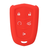 Car Key Cover 5 Buttons Silicone Remote Smart Key Cover Case for Cadillac SRX XTS CTS ATS-L