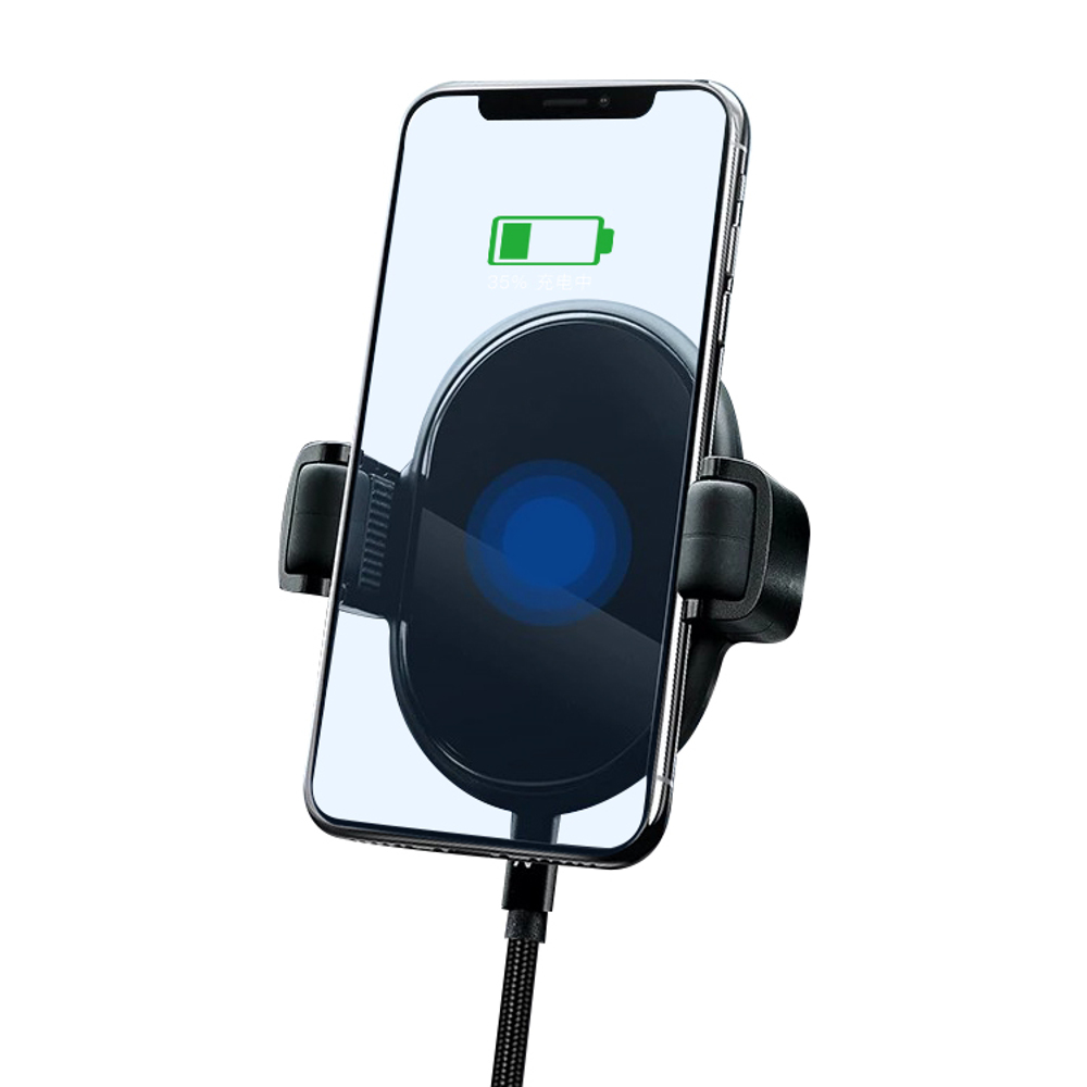 Yuroad BM2023 10W Car Wireless Charger Phone Holder 360 Degree Adjustment with Automatic Memory Function Fast Charging Phone Stand