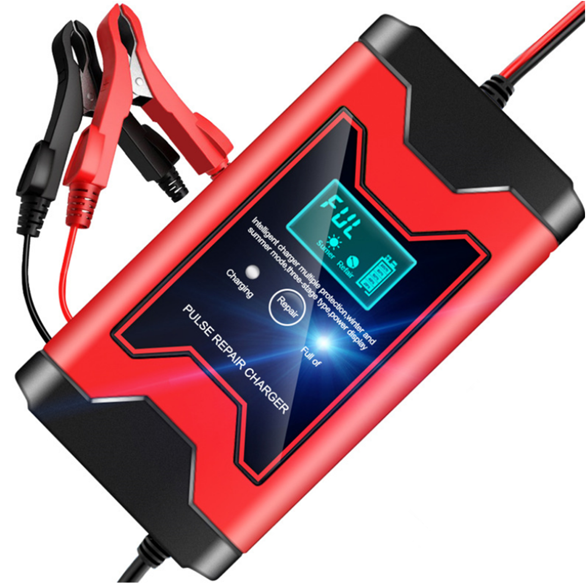 12V 6A Full Automatic Car Battery Charger Power Pulse Repair Chargers