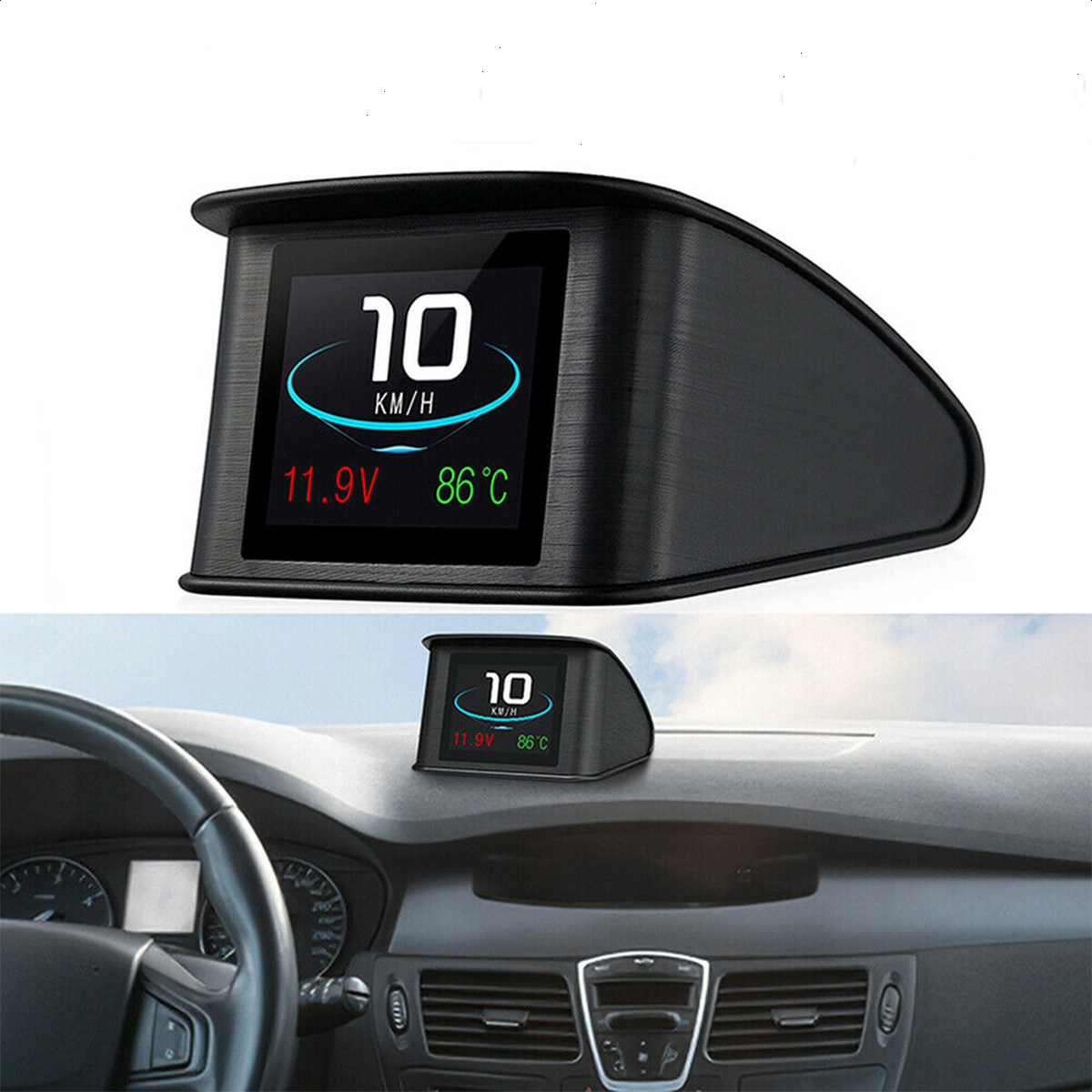 Universal Car HUD Head up Display Digital GPS Speedometer with Speedup Test Brake Test Overspeed Alarm TFT LCD Display for All Vehicle - Auto GoShop