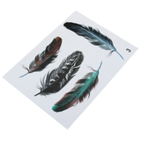 Imitation Feather Motorcycle Tank 3D Stickers Three Dimensional Decals