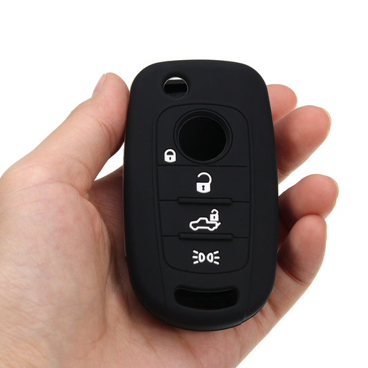 4 Buttons Silicone Remote Key Fob Cover Case for FIAT 500X Toro 2016 2017 - Auto GoShop