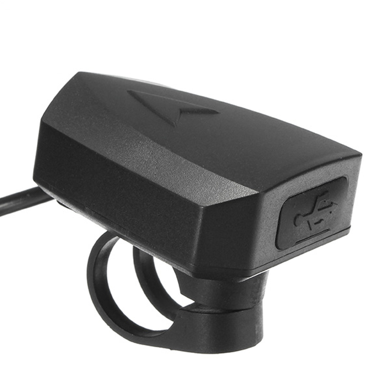 36V-100V 48V 5V 2A Handlebar Phone GPS USB Charger for E-Scooter Bike Mount Clamp