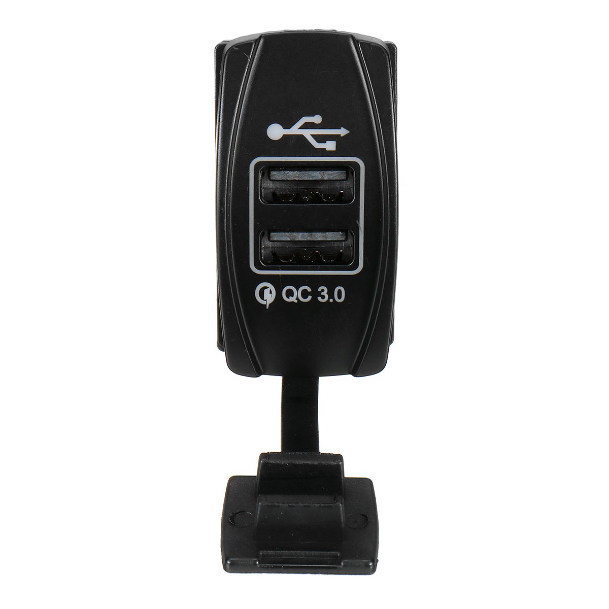 QC3.0 36W 5V3.1A/9V2A/12V1.5A Dual USB Fast Charger Socket Outlet on off Switch for Car Motorcycle