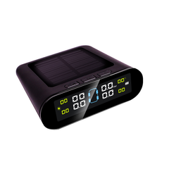 Car Tire Pressure Monitoring TPMS Tire Pressure Detection Vehicle Solar Power Charging Digital LCD Display Auto Security Alarm Systems