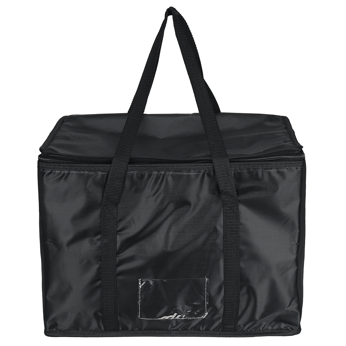 Black Oxford Cloth Insulation Bag Takeaway Storage Cnternal Composite Pearl Cotton Woven Hand Strap PE Film - Auto GoShop