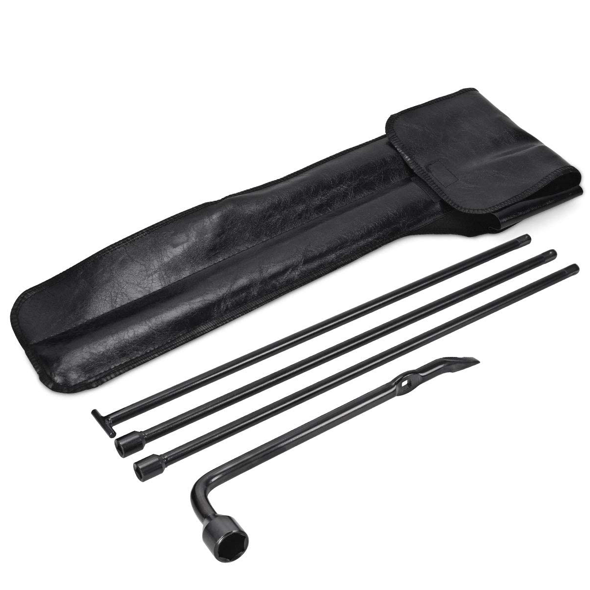 Spare Tire Jack Tool Lug Wrench Kit & PU Leather Case for Nissan Frontier 05-14