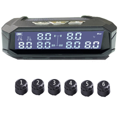 Wireless Tire Pressure Monitoring System TPMS for Commercial RV Family Tourism Trailer and Minivan