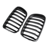 Pair Gloss Black Front Kidney Grille for BMW X3 F25 2010-2013