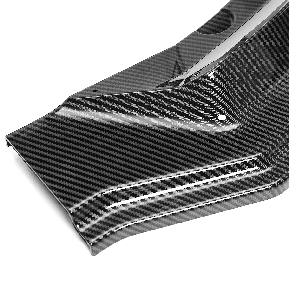 Carbon Black Front Bumper Lip Body Protector Kit Spoiler for Tesla Model 3 Sedan 2016-2019
