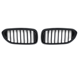 Pair Matte Black Front Kidney Grill Grille for BMW 5 Series G30 G31 G38 M5 2017-2018