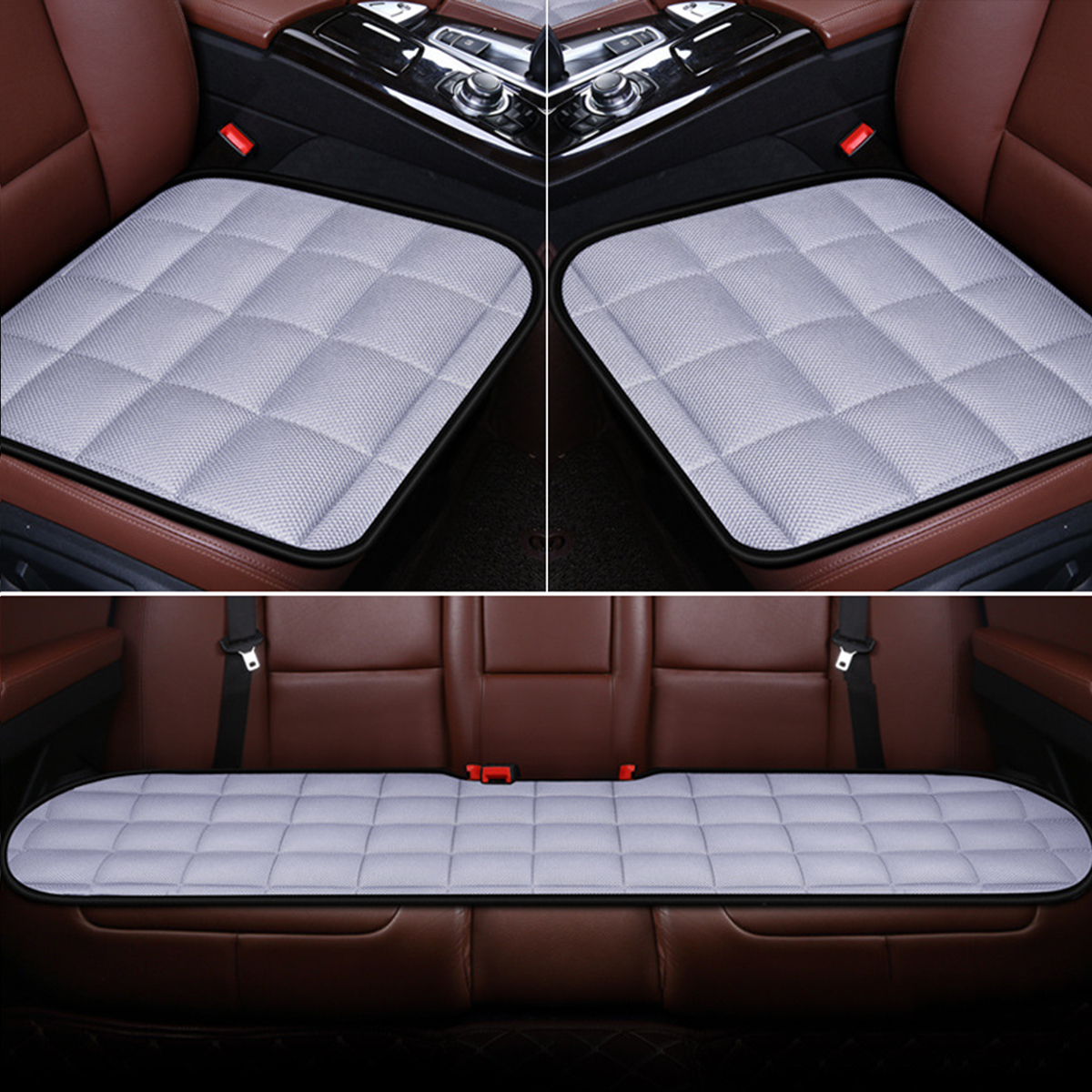 General Simple Comfort Plush Car Seat Cushion Non-Slip Breathable Cushion Washable - Auto GoShop