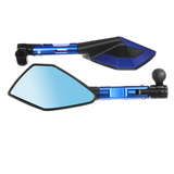 360° Rotating Motorcycle Rear-View Mirrors Aluminium Alloy Universal