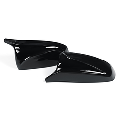 Glossy Black M Style Rear View Mirror Cap Cover Replacement Pair for BMW X5 X6 E70 E71 2007-2013