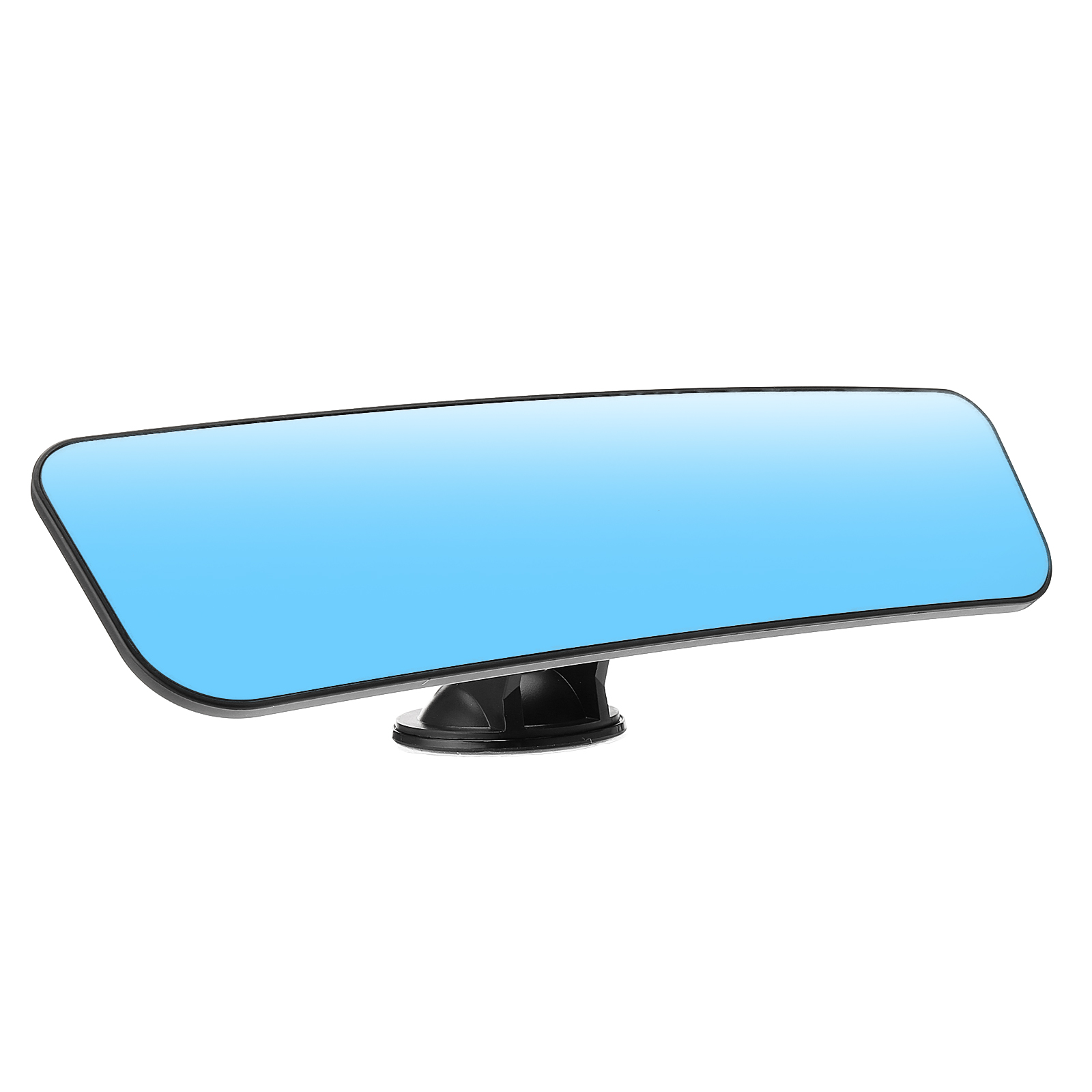 ELUTO Rear View Mirror anti Glare Suction Cup Rearview Mirror Universal Interior Wide Angle Mirror Blue Convex Car Mirror for Car Truck SUV