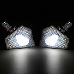 2Pcs LED Car Rearview Mirror Lights under Mirror Puddle Lights for Mercedes Benz W117 W204 W212 W221 W218
