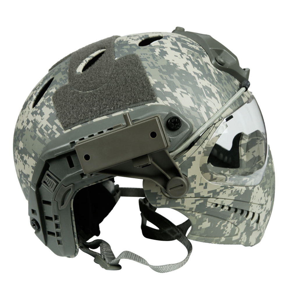 Wosport CS Army Tactical Helmet with Mask Motorcycle Hunting Riding Outdoor - Auto GoShop