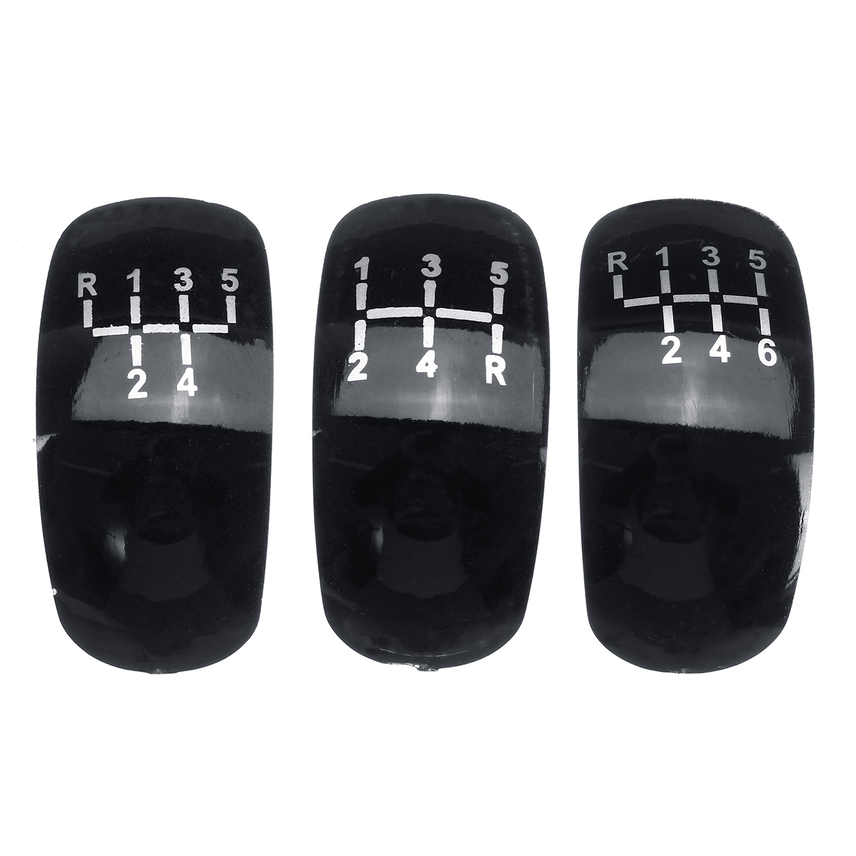 5/6 Speed & 3 Caps Adapter Universal Manual MT Car Gear Stick Shift Shifter Knob - Auto GoShop
