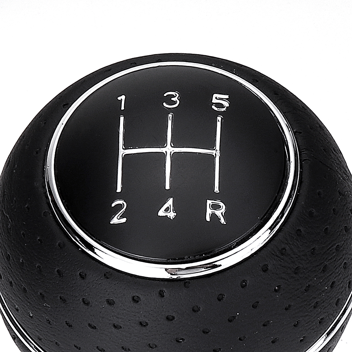 5 Speed Gear Shift Knob with Sleeve Adapter Lever Black for Ford Focus Mondeo Fiesta