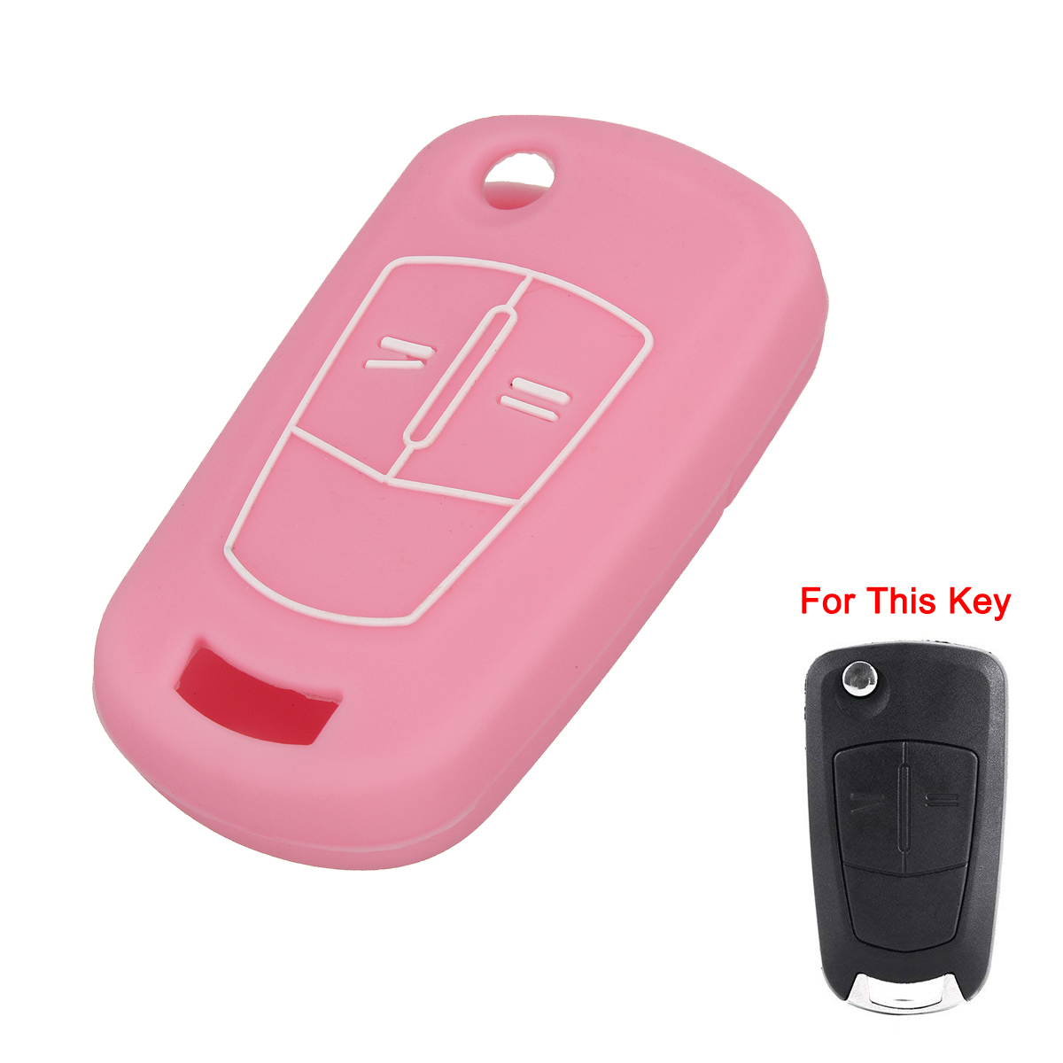 2 Button Silicone Remote Key Case Cover Holder for Vauxhall Opel Corsa D Astra Zafira Vectra Signum