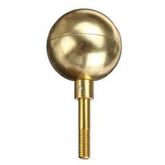 Flag Pole Parts Repair Tool Kits 2Inch Diameter Truck Pulley Gold Ball Cleat Halyard Rope